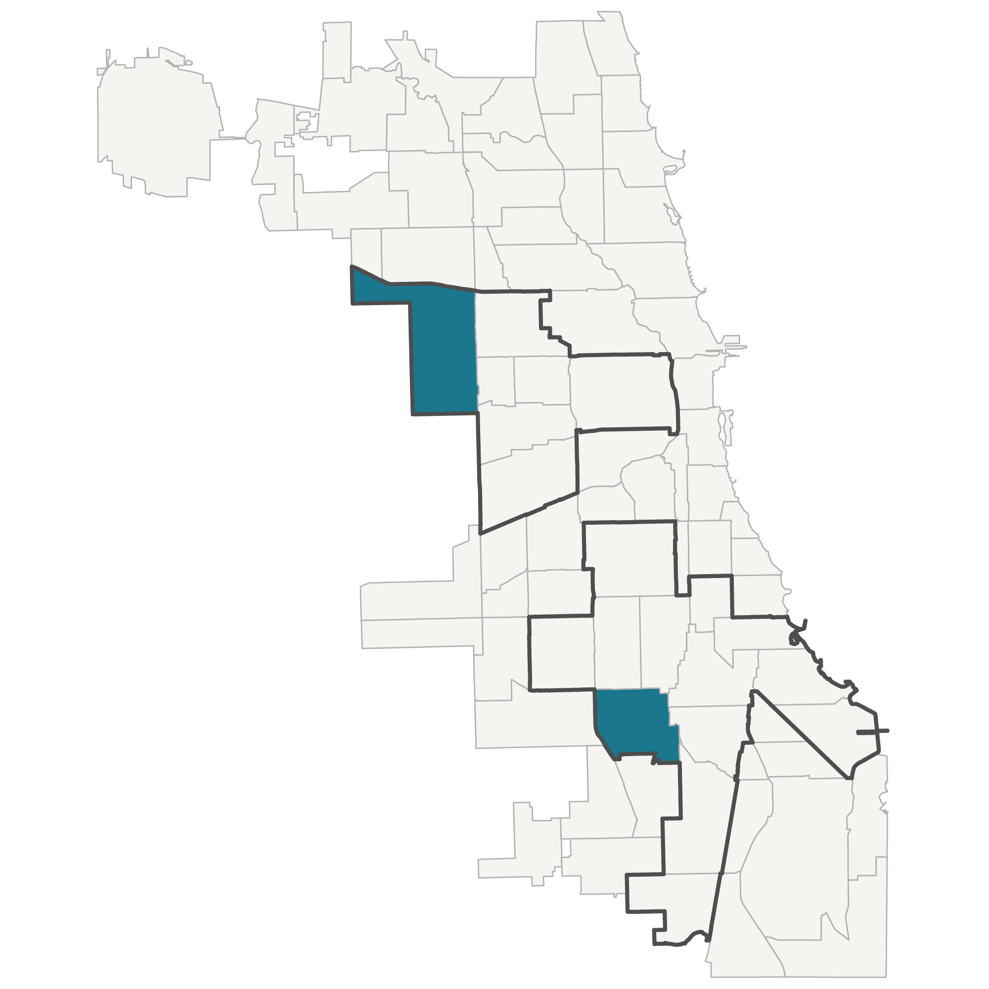 Map of Chicago Community Areas